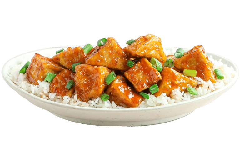 vegan firecracker Tofu on pei wei vegan menu
