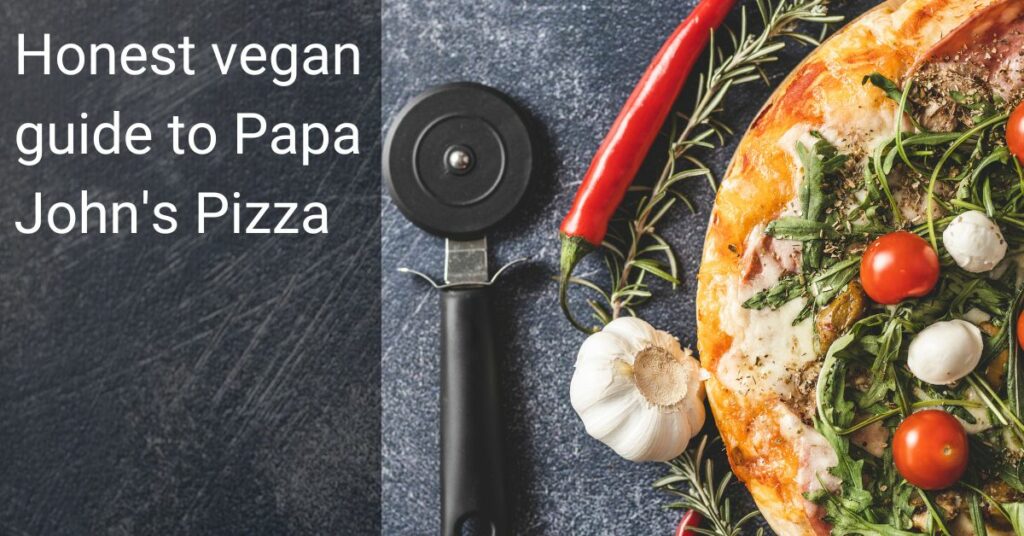 papa john's vegan pizza options