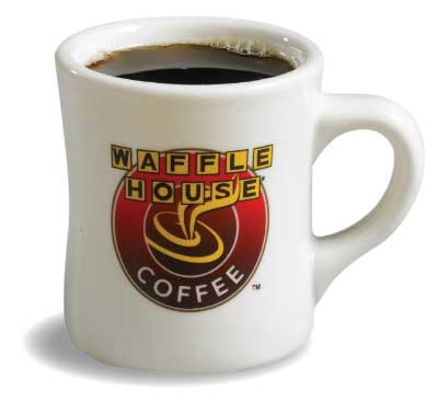 dark coffee as vegan item on waffle house menu