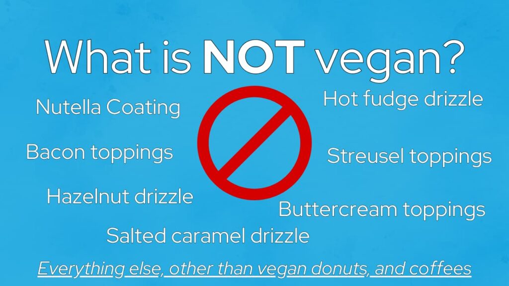 things that not vegan at duck donuts